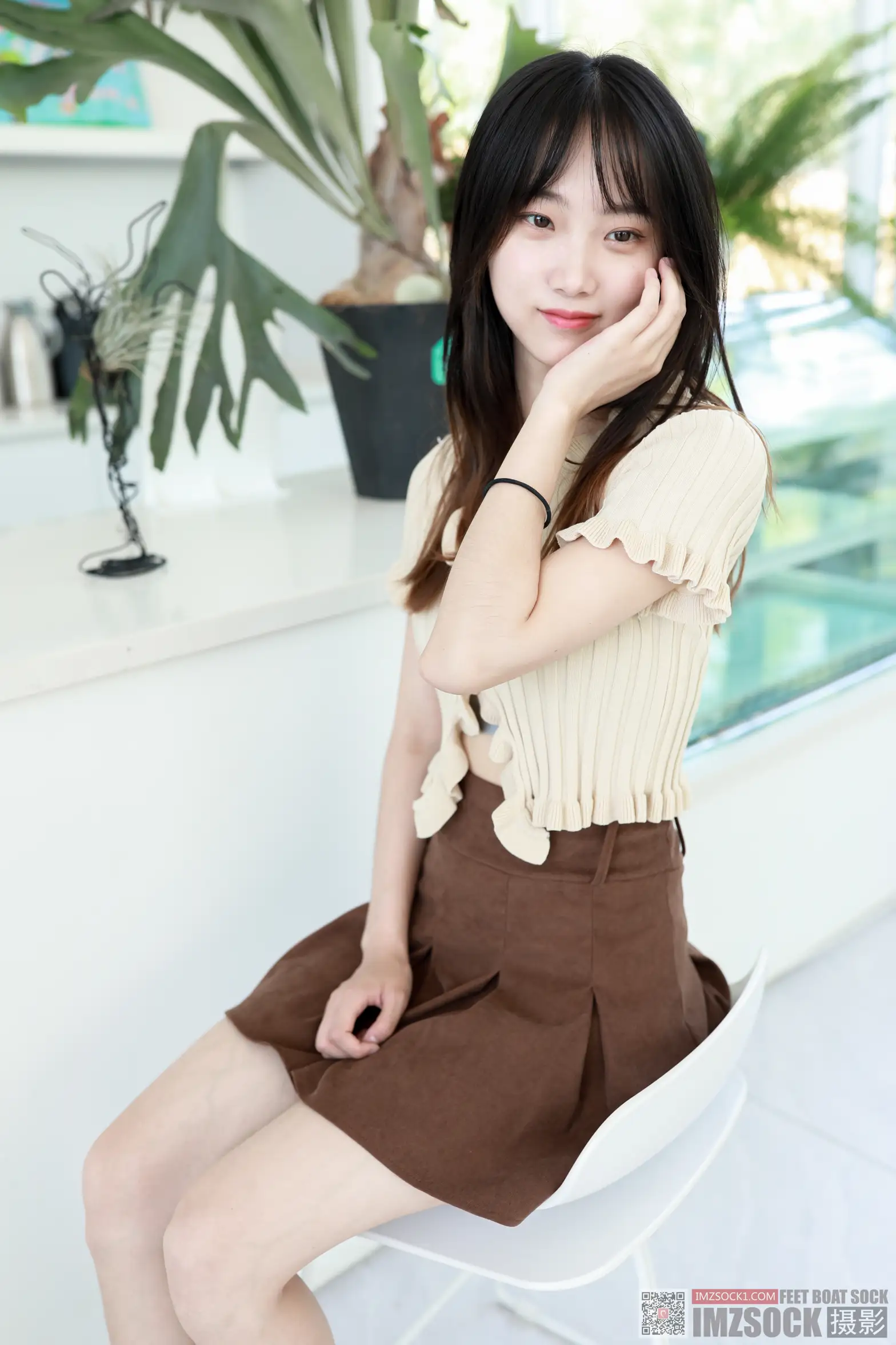 [Mzsock] Love beautiful feet NO.119 cocoa#[74P]-2