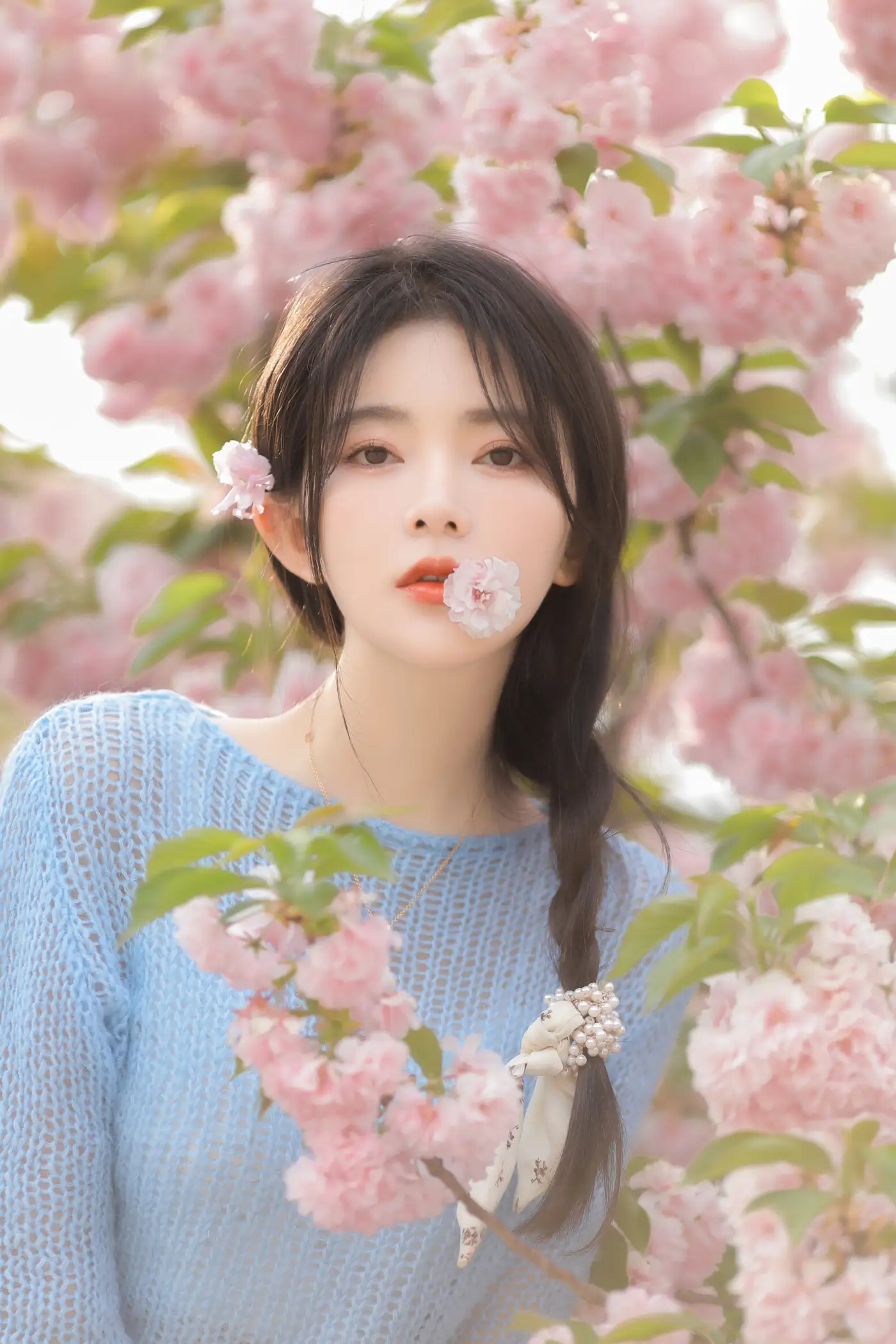 [YITUYU] 2022.06.22 Vol.1252 – Pink Blue Evening Cherry Blossoms Yang Yimo#[29P]-10